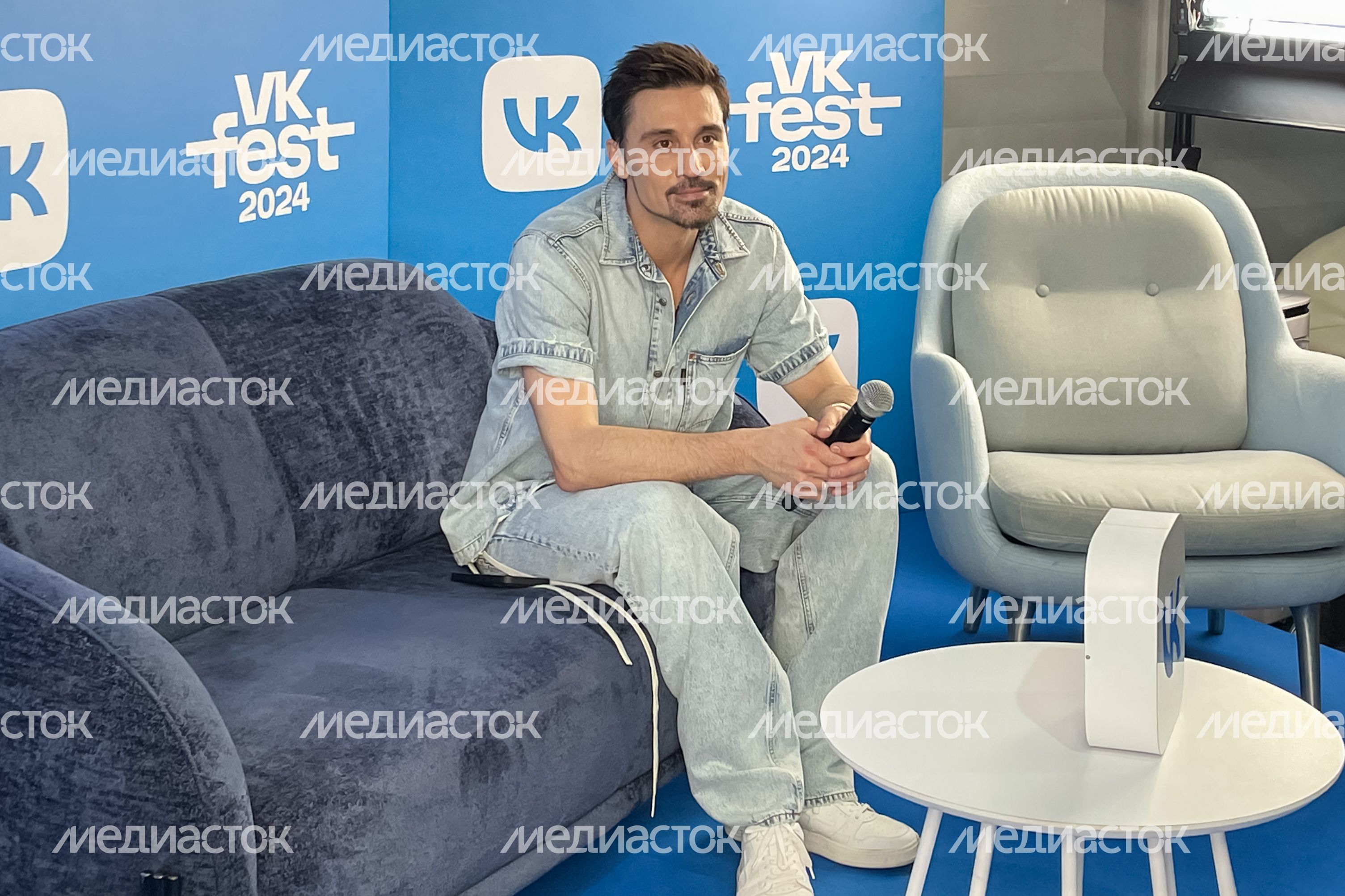Дима Билан на пресс-конференции VK Fest -2024 в Лужниках
