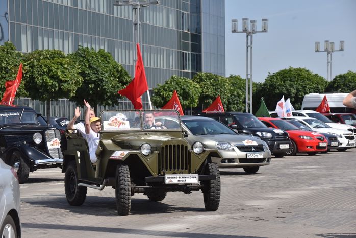 Старт автопробега «Дорогами славы Подмосковья» в Красногорске