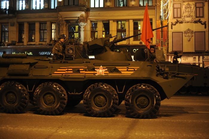 Репетиция Парада Победы на Красной площади в Москве