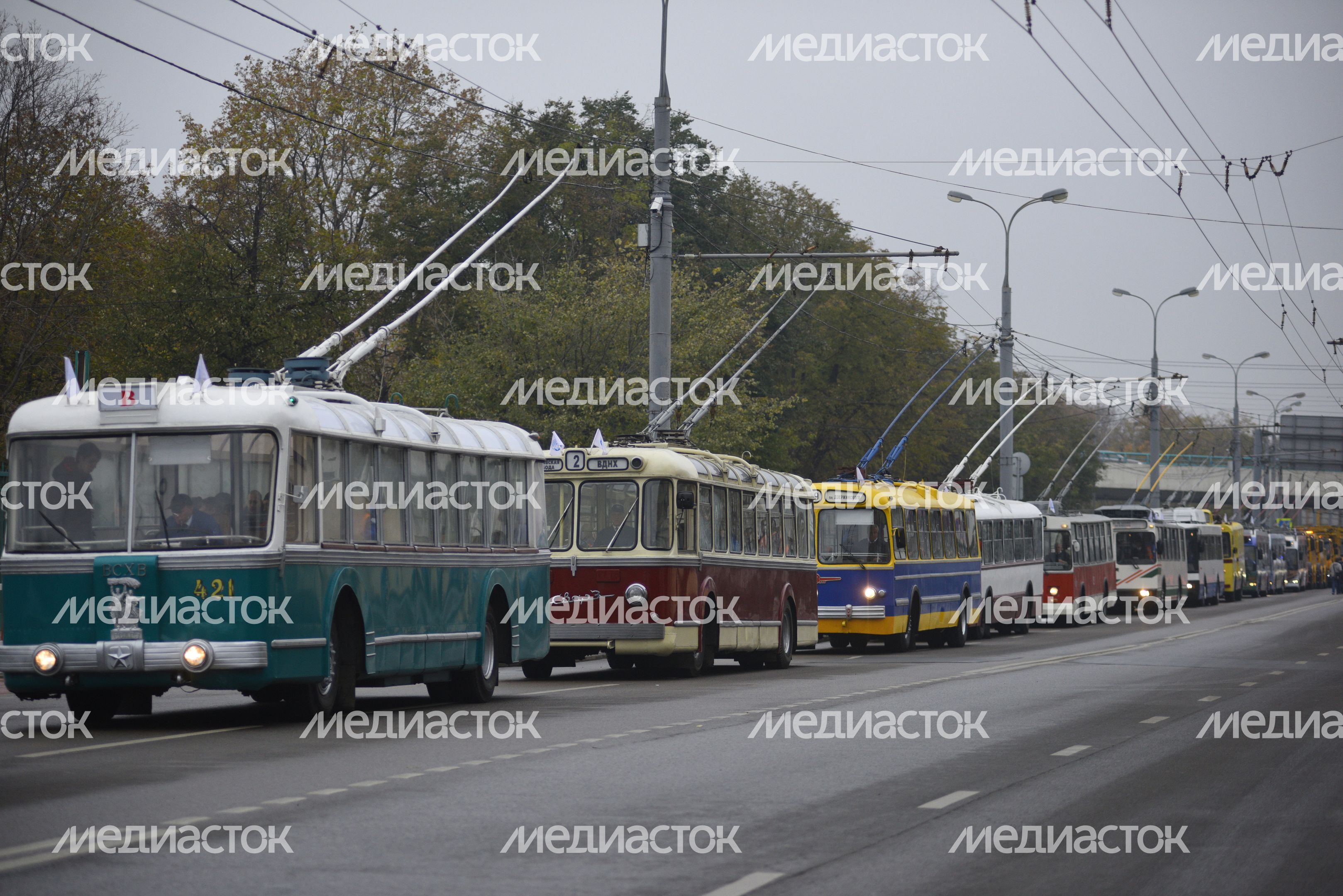 Праздник московского троллейбуса в Москве