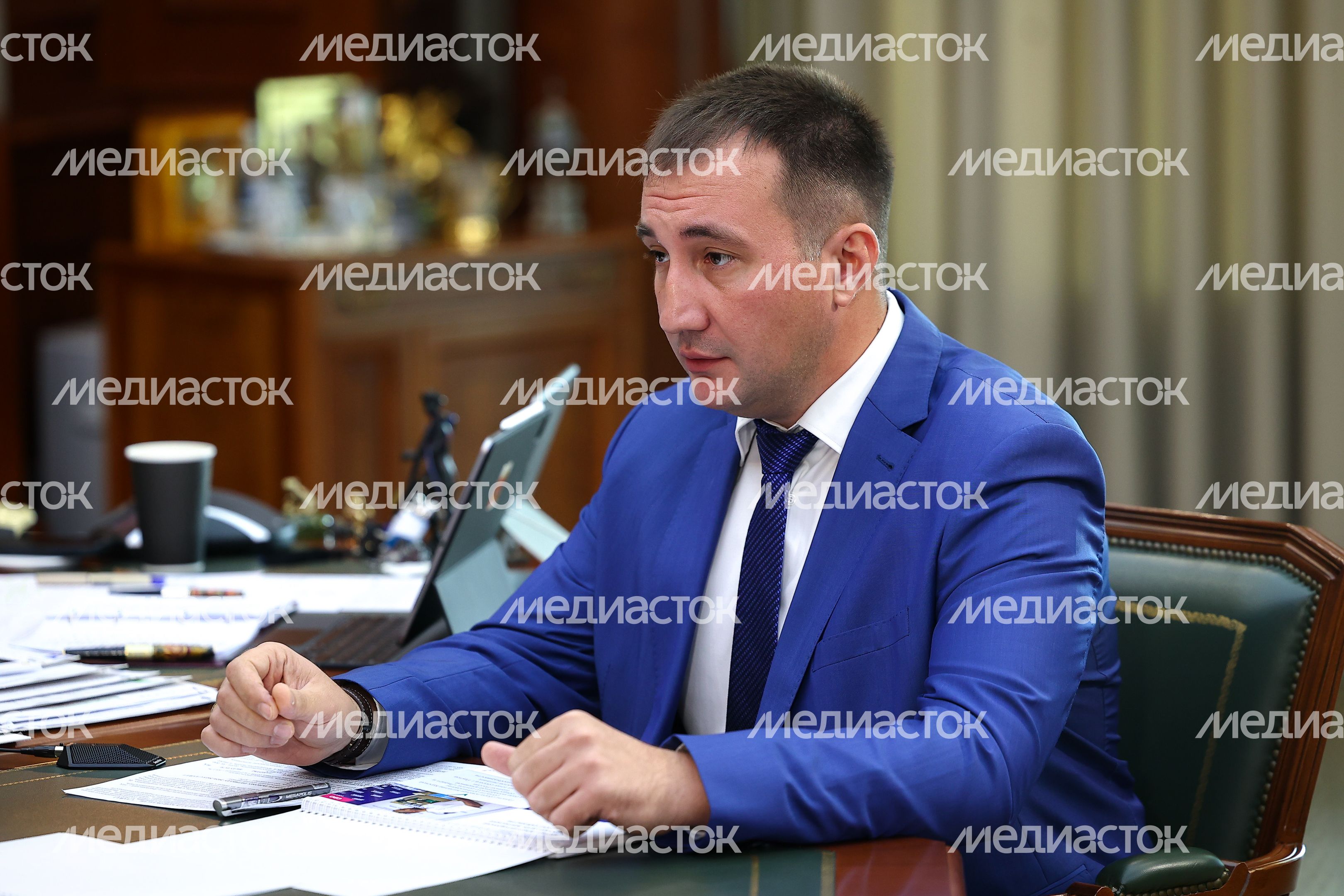 Андрей Воробьев провел рабочую встречу с главой Дзержинского Андроником Паком Андрей Воробьев провел рабочую встречу с главой Дзержинского Андроником Паком
