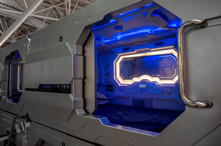 Виды Капсульного отеля Aerosleep в аэропорту Внуково