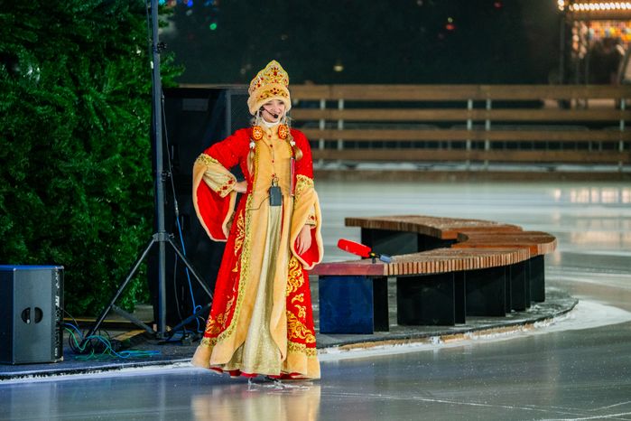 Театрализованное открытие главного катка Подмосковья на зимнем фестивале в парке «Патриот» Одинцовского округа
