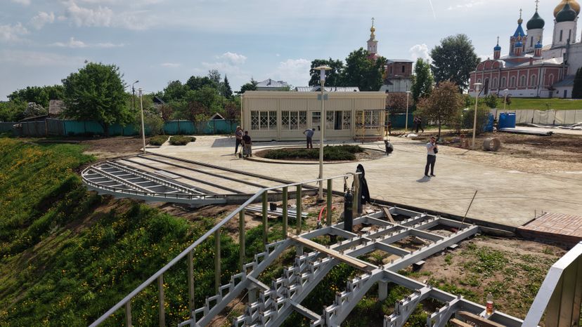 Коломна. Благоустройство сквера "Блюдечко"