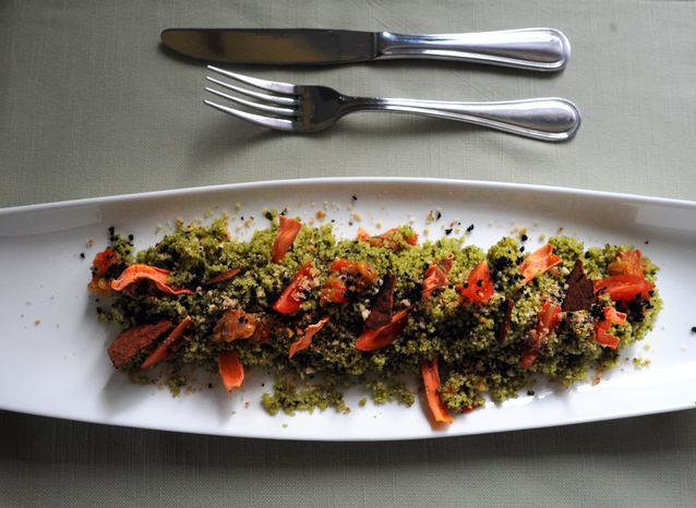 Приготовление кус-куса с соусом песто