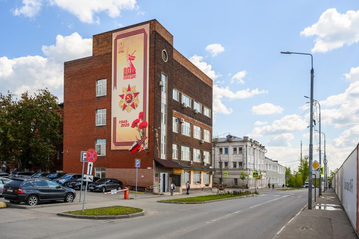 Праздничное украшение улиц Мытищ ко Дню Победы