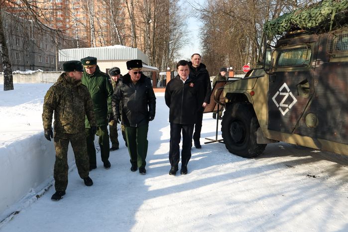 Андрей Воробьев поздравил военнослужащих 45-й отдельной гвардейской инженерной бригады
