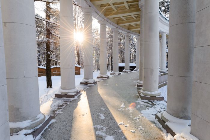 Красногорск. Усадьба «Архангельское». Зима