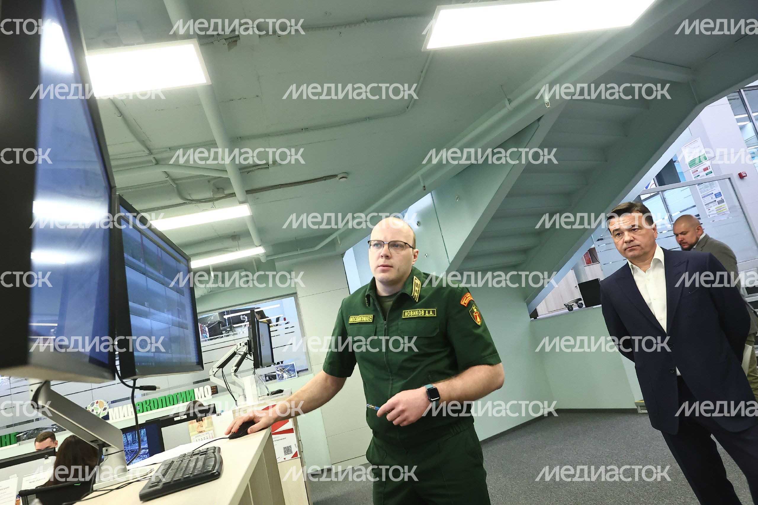 Проверка губернатором системы тушения лесных пожаров