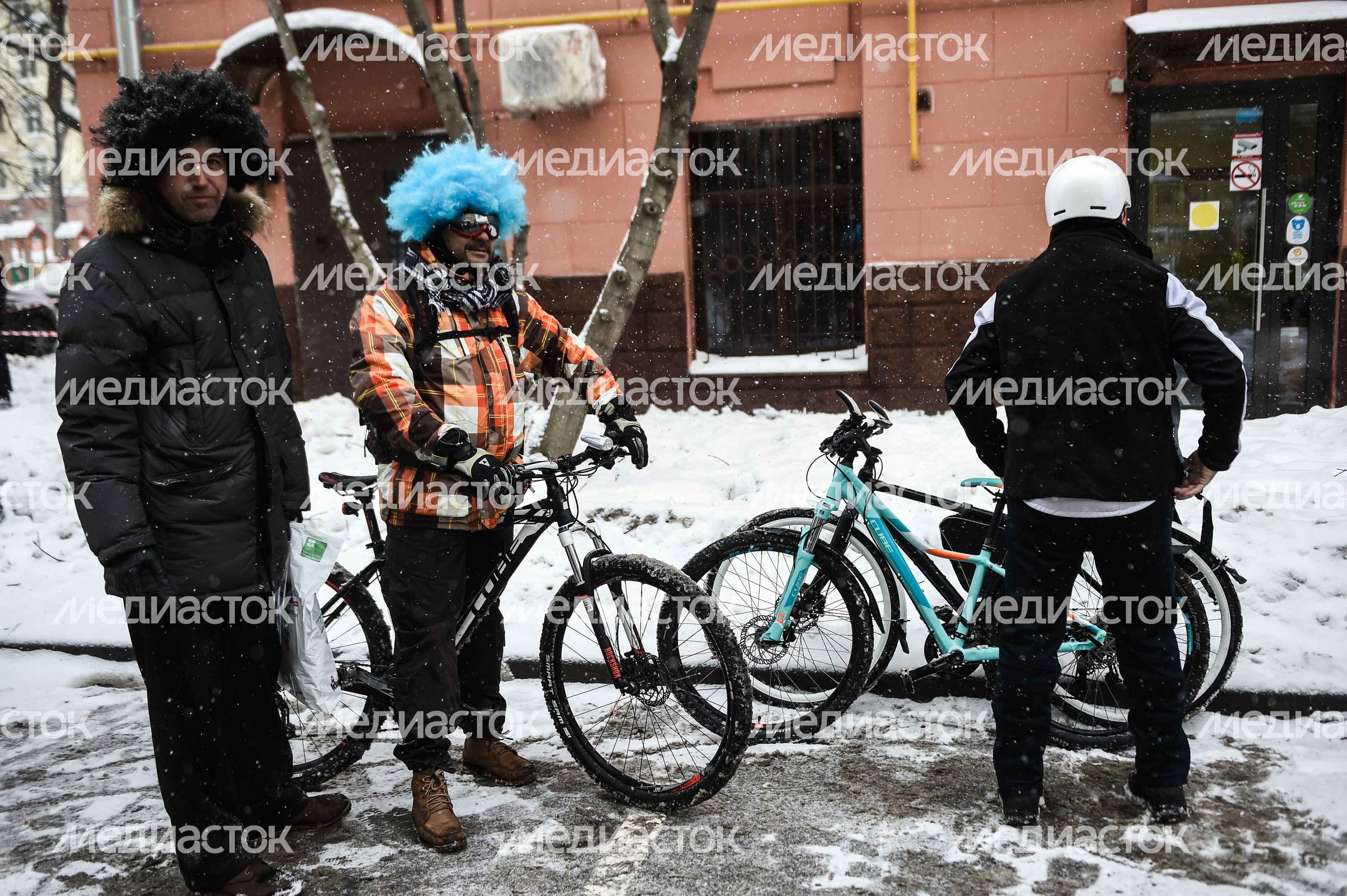 В Москве состоялся 4-й Зимний Велопарад