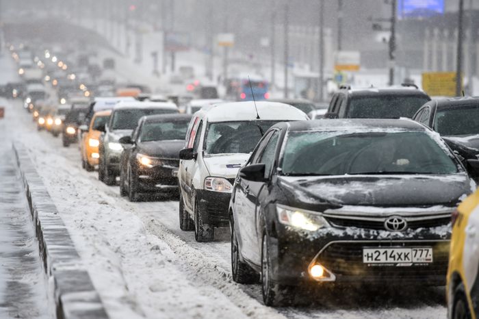 Снегопад в Москве