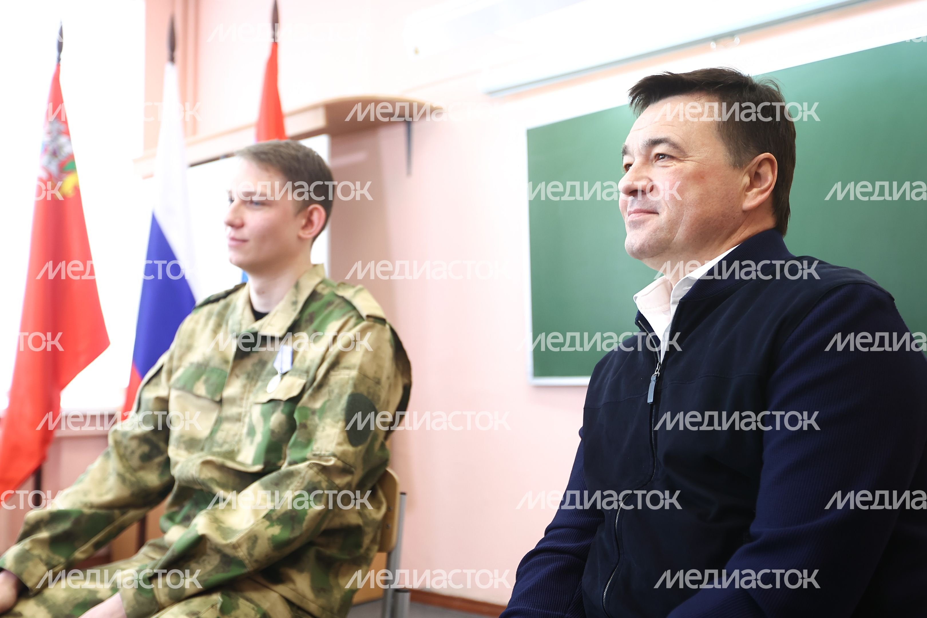 «Урок мужества» с участием Губернатора Подмосковья в Климовске «Урок мужества» с участием Губернатора Подмосковья в Климовске