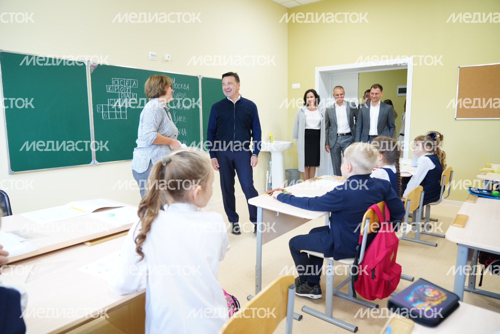 Проверка работы школы №3 в Кашире Губернатором Подмосковья