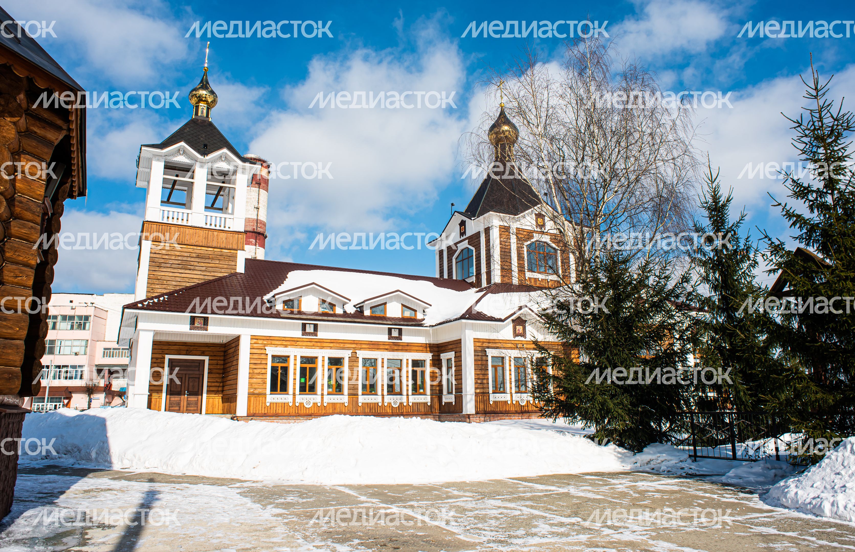 Зимние виды города Электрогорск