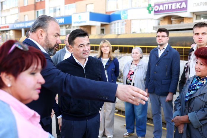 Осмотр новой котельной и реконструируемого участка теплосети в Королеве Губернатором Подмосковья