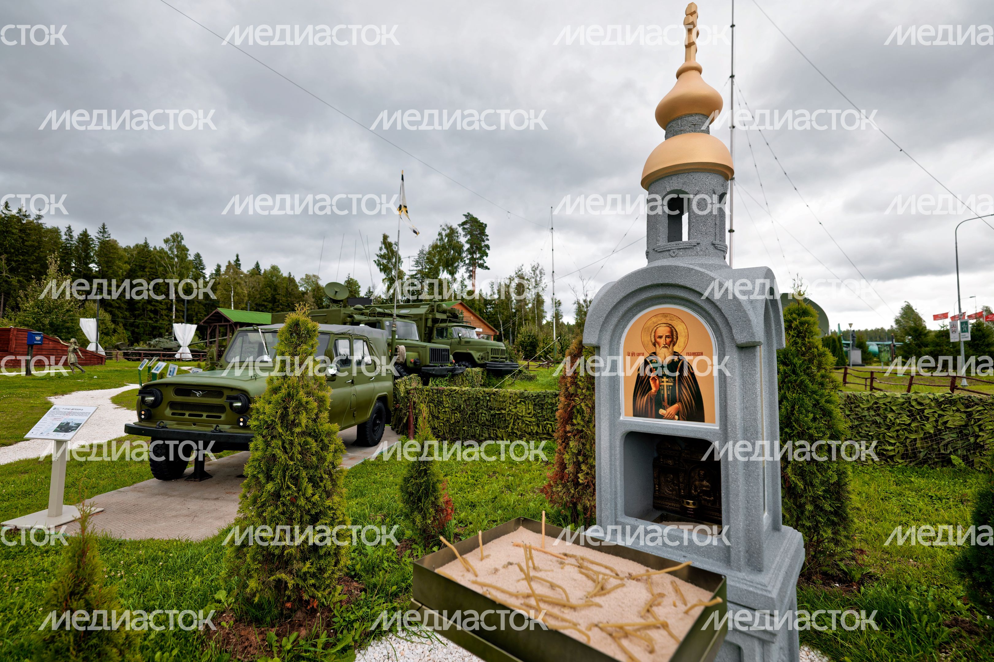 Городок военных связистов у Центра военно-тактических игр в Центральном парке «Патриот» Одинцовского округа