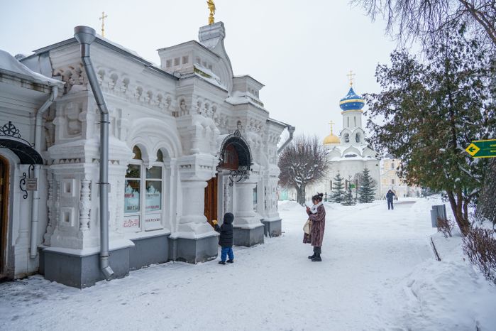 Сергиев Посад. Свято-Троицкая Сергиева лавра. Зима