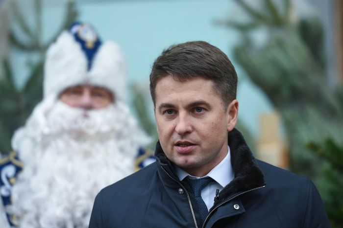 Открытие елочных базаров в Москве