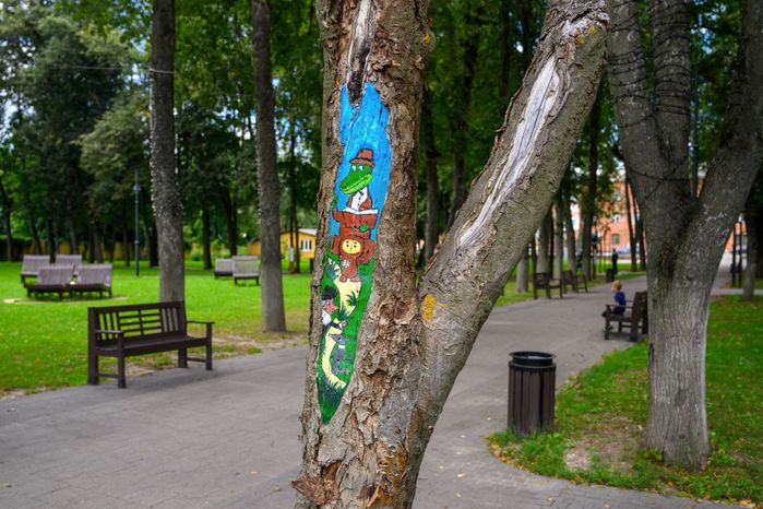 Зарайский центральный парк культуры и отдыха летом