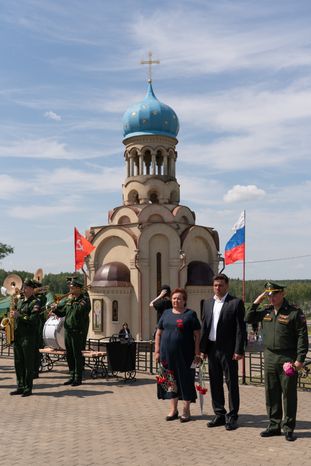 Перезахоронение солдат ВОВ в деревне Ельня