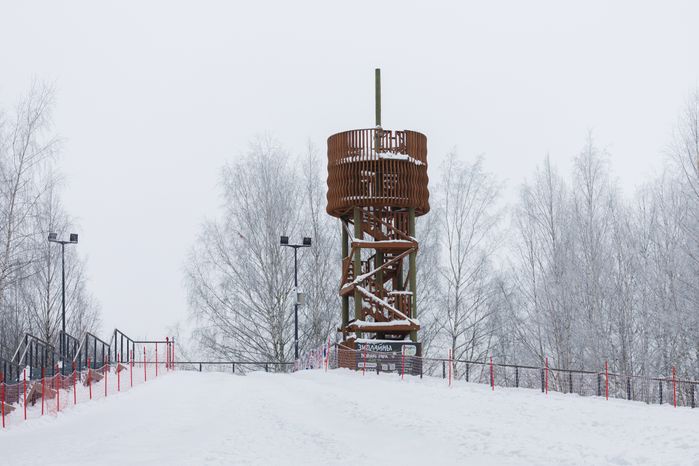 Парк "Авангард" в Электростали. Зима