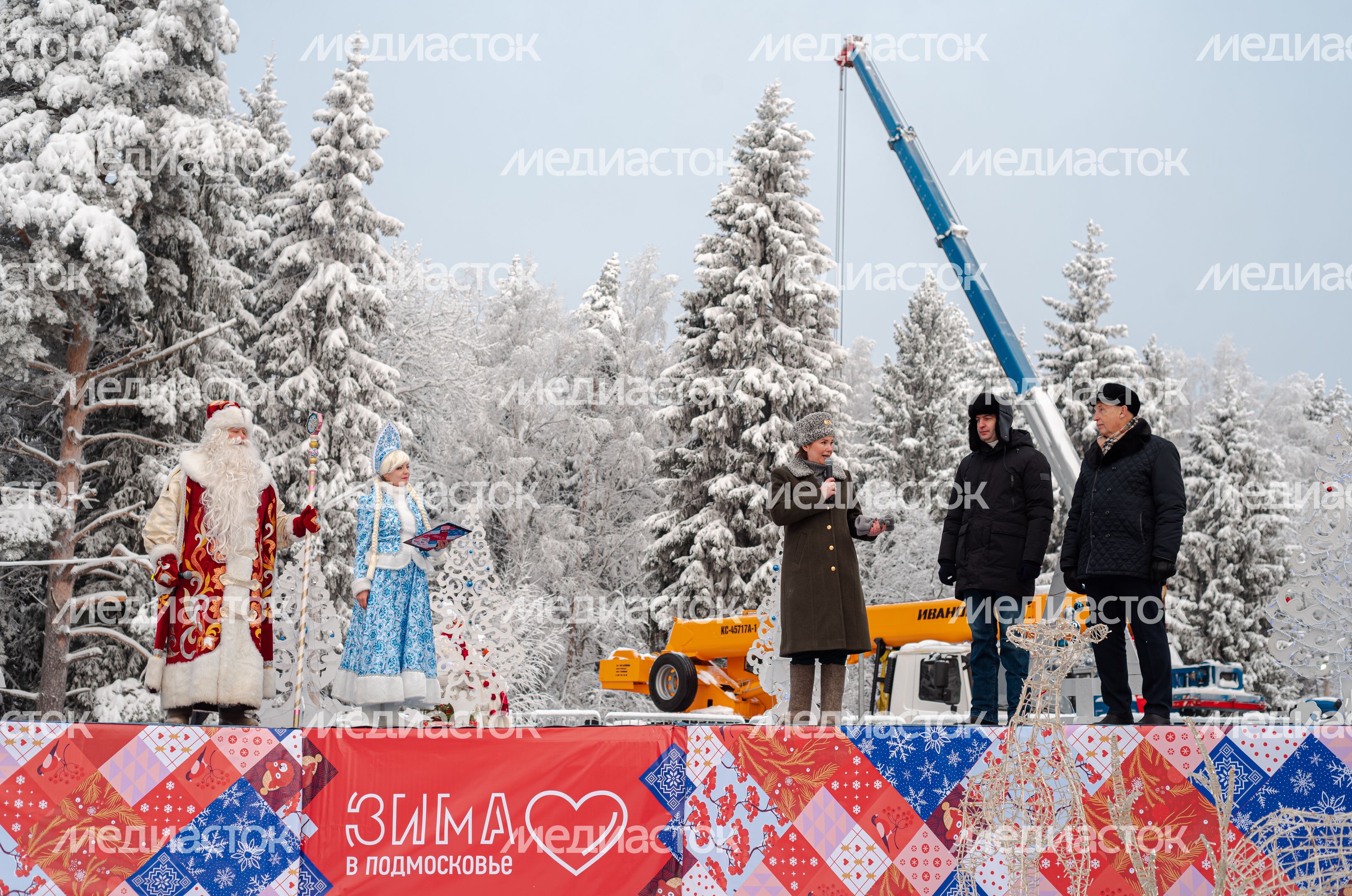 Рубка главной новогодней елки страны