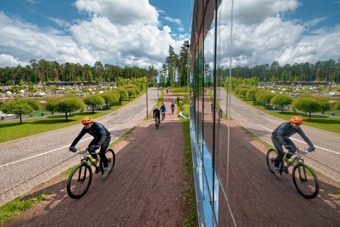 Первый велозаезд серии Gran Fondo Gravel Race в парке Малевича Одинцовского округа
