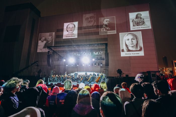 Акция памяти «Журавли» прошла на девятый день после теракта в "Крокус Сити Холле"