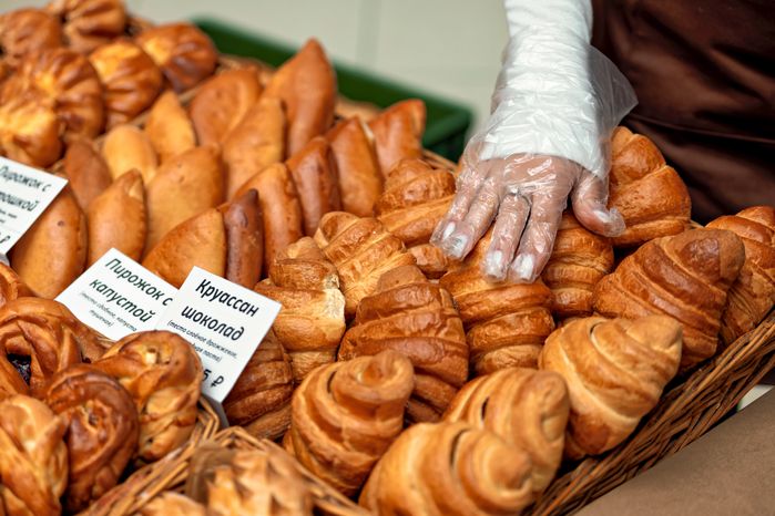 Булочки на ярмарке фермерских продуктов «Вкусная пятница» в Красногорске