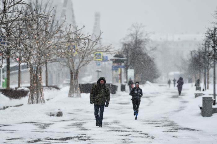 Снегопад в Москве