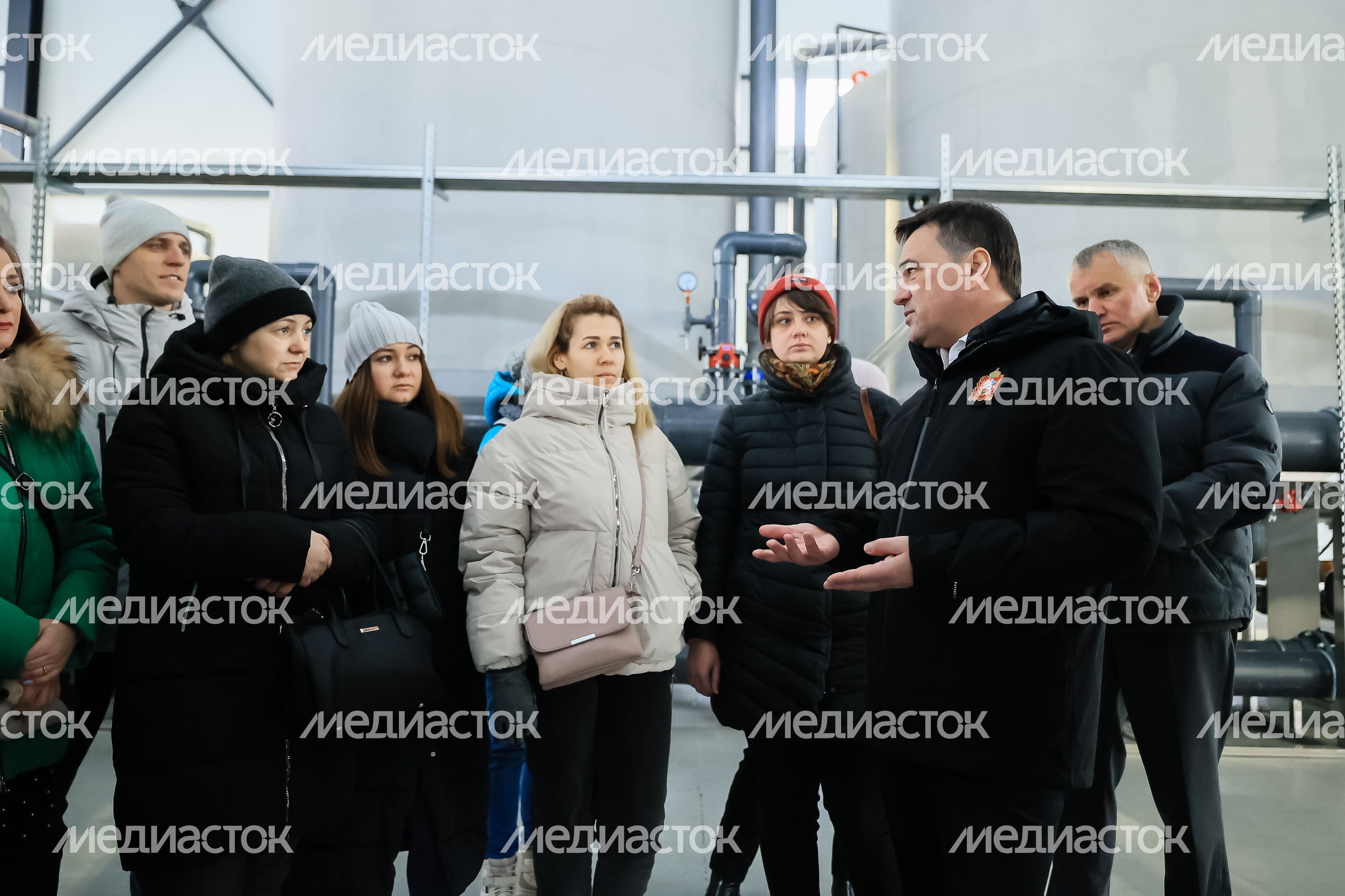 Посещение губернатором Подмосковья ВЗУ во Фрязине