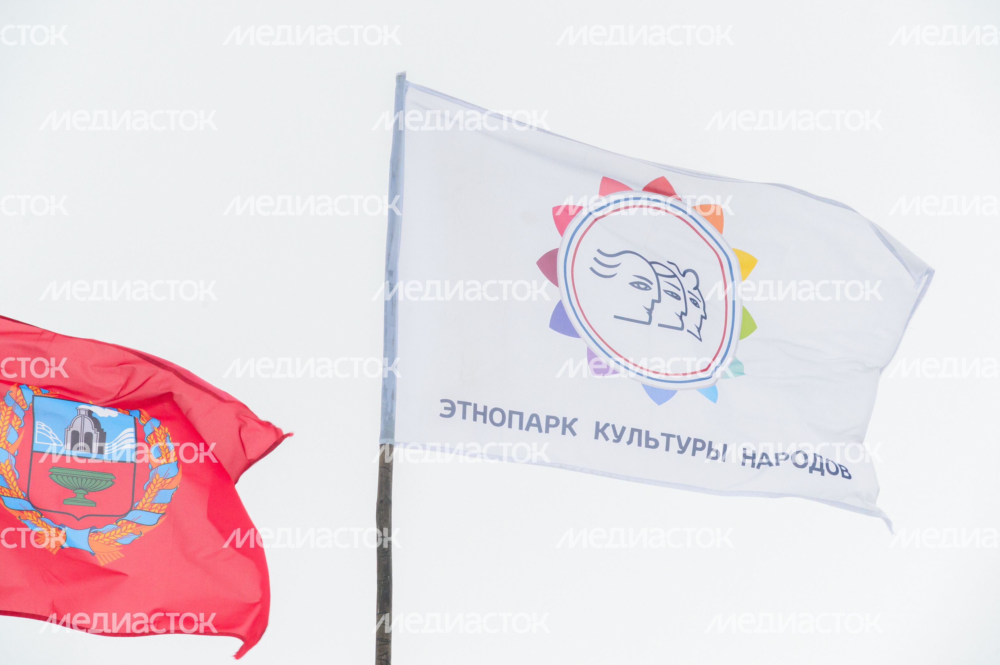 Этнопарк «Кочевник» в Хотьково зимой