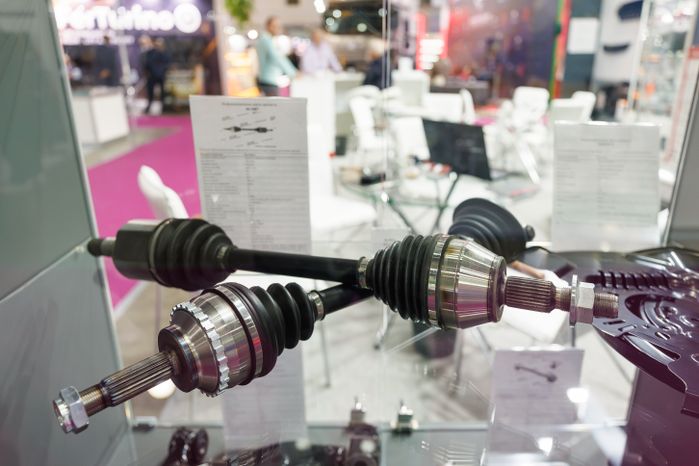 Выставочный стенд производителей автозапчастей, оборудования для ремонта на выставке «АвтоКластер 2026» в «Крокус Экспо»