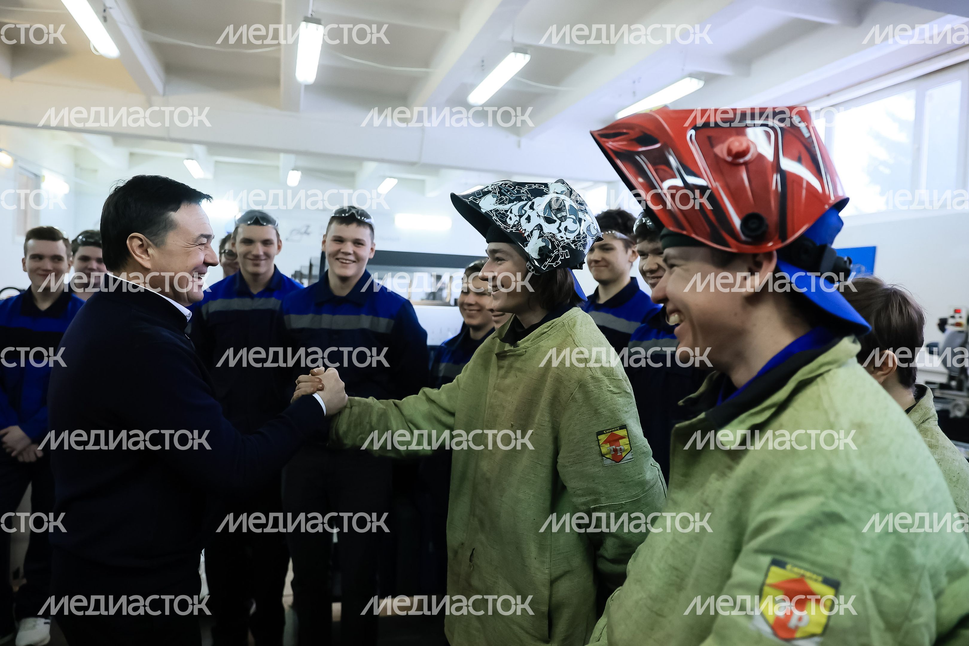 Посещение Губернатором Павлово-Посадского Техникума