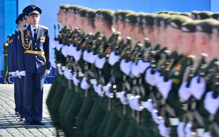 Генеральная репетиция парада Победы на Красной площади