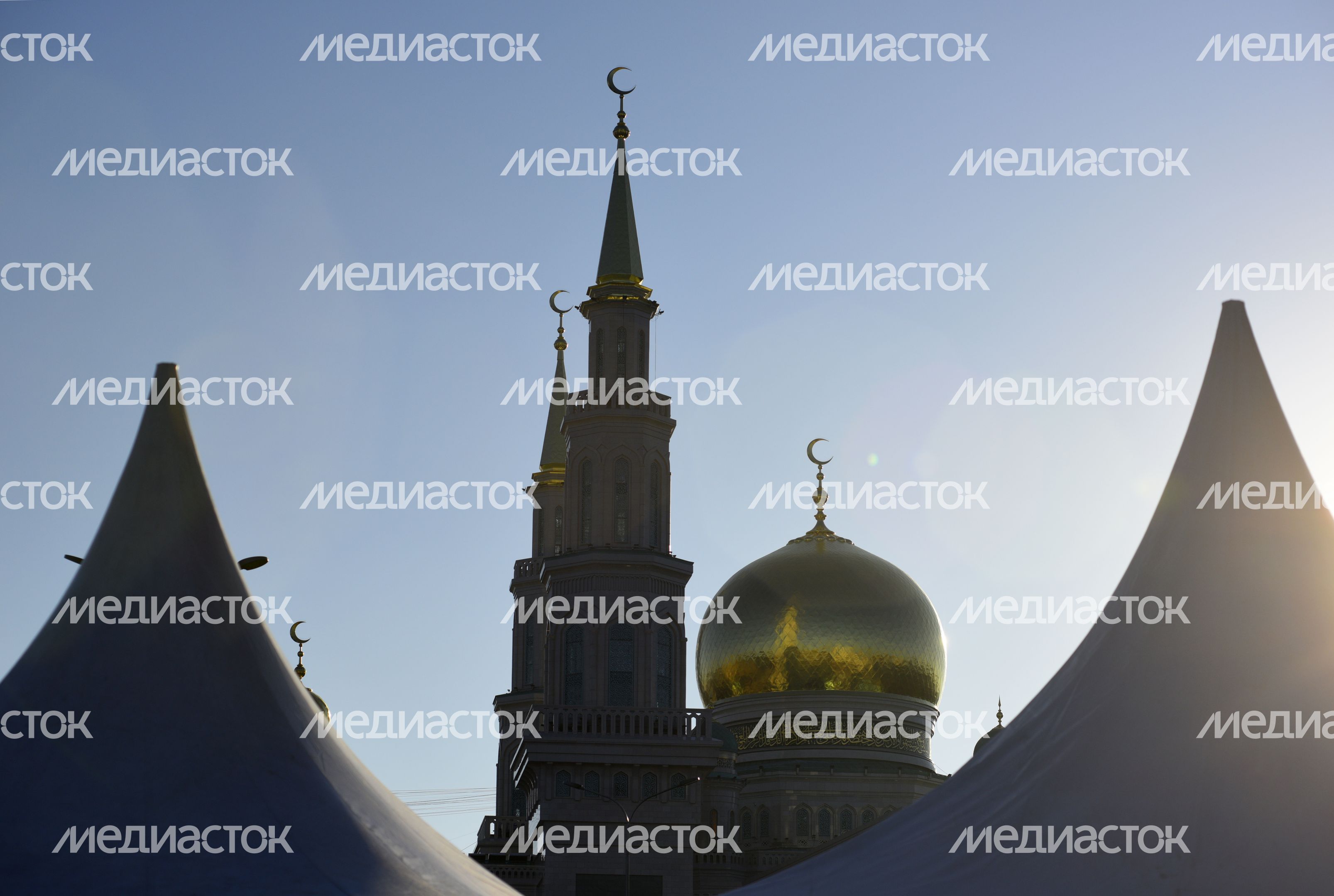 Открытие Соборной мечети после реконструкции в Москве