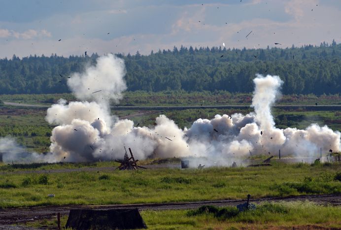 Международный военно-технический форум «Армия-2015». Динамический показ