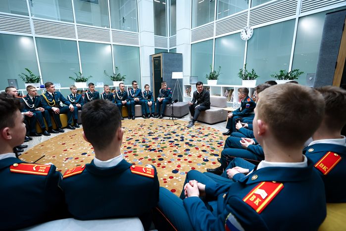 Встреча Губернатора Подмосковья с ребятами из кадетской школы «Корабелы Прионежья»