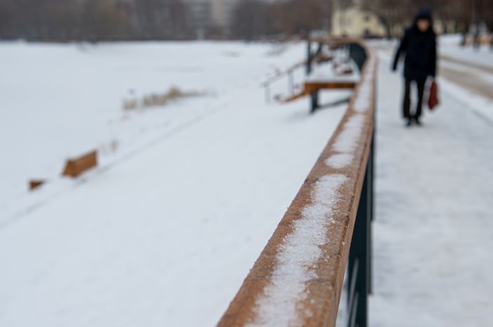 Последствия ледяного дождя в Москве