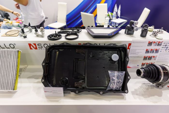 Выставочный стенд производителей автозапчастей, оборудования для ремонта на выставке «АвтоКластер 2026» в «Крокус Экспо»