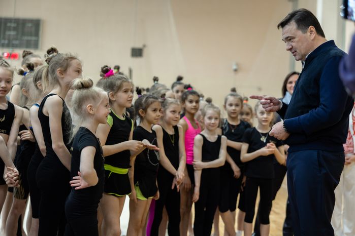 Посещение дворца спорта в Чехове Губернатором Подмосковья
