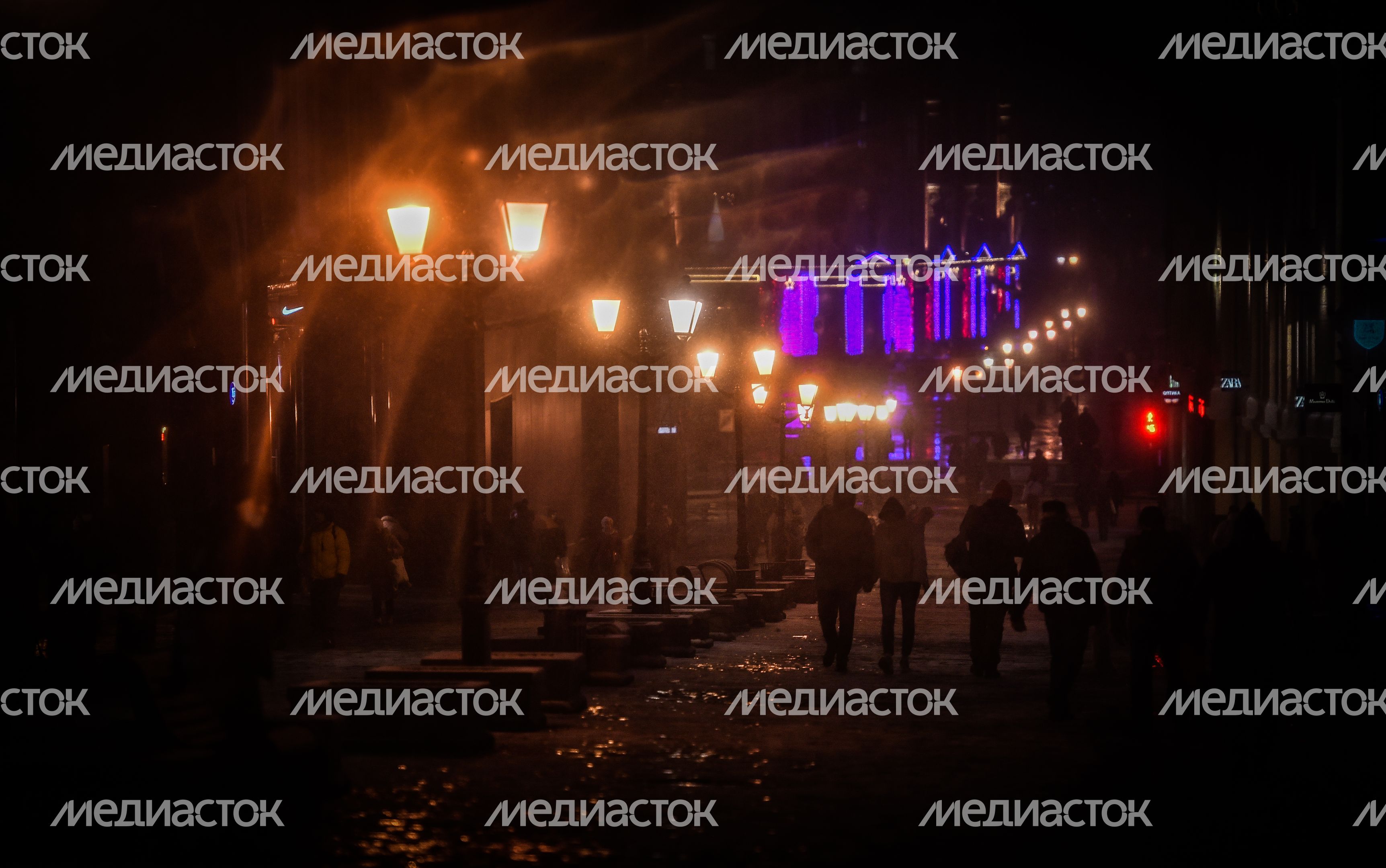 Первый снег в Москве