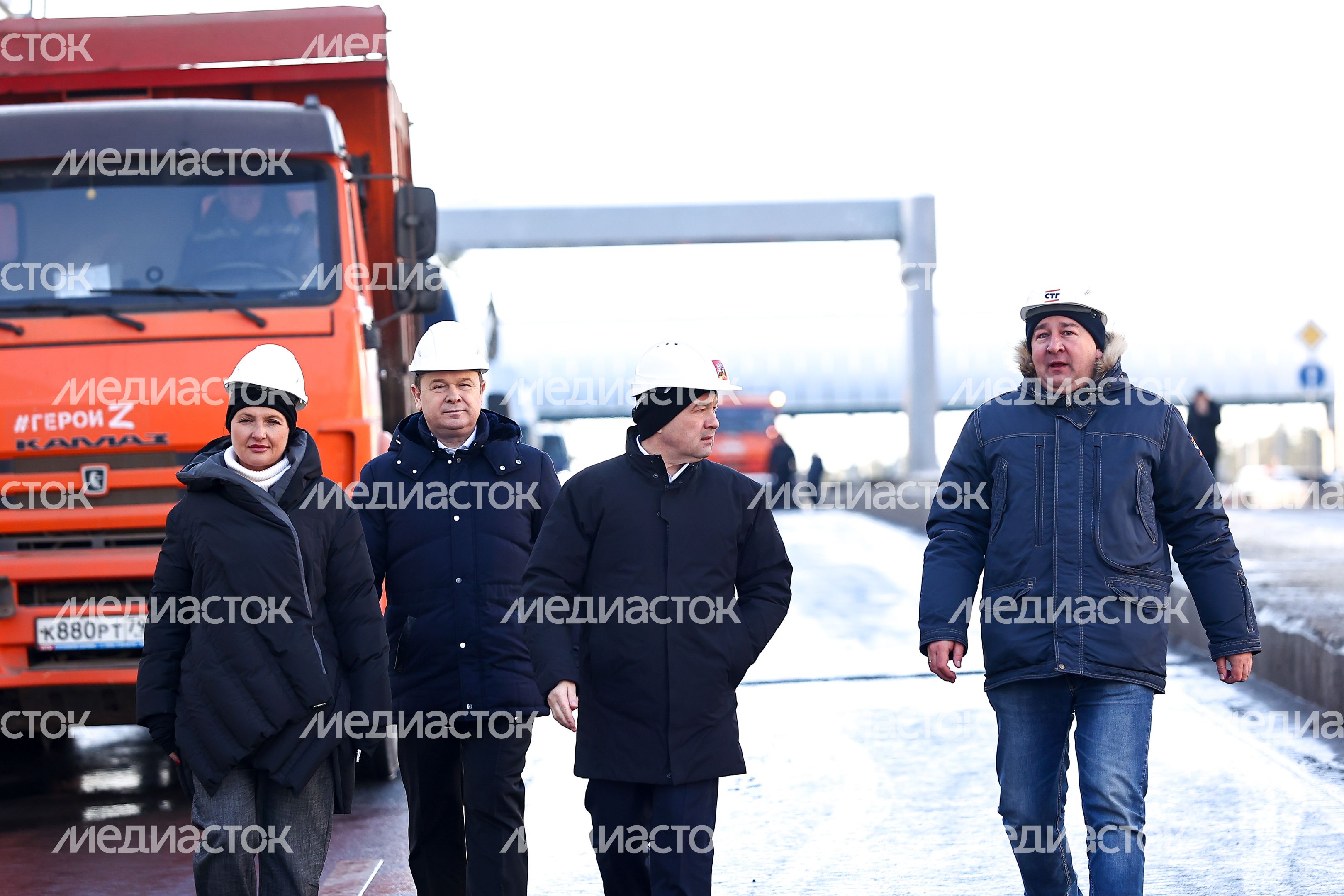 Проверка хода реконструкции дороги в Жуковском Губернатором Подмосковья