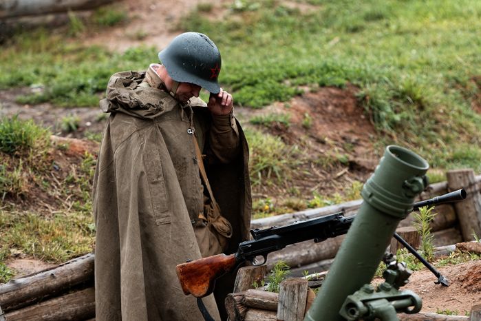 Военно-историческая реконструкция «Первый день войны» у Главного храма ВС РФ в День памяти и скорби