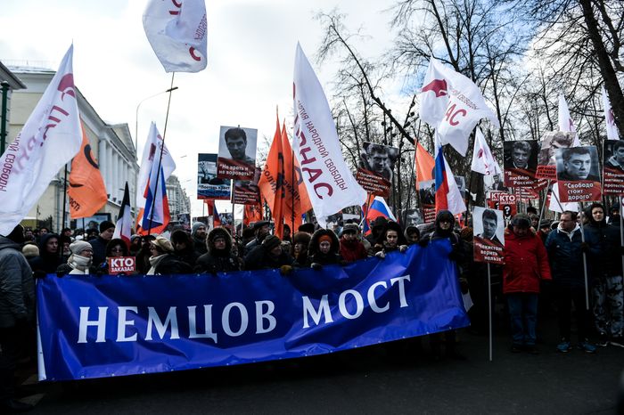 Марш памяти Бориса Немцова в Москве
