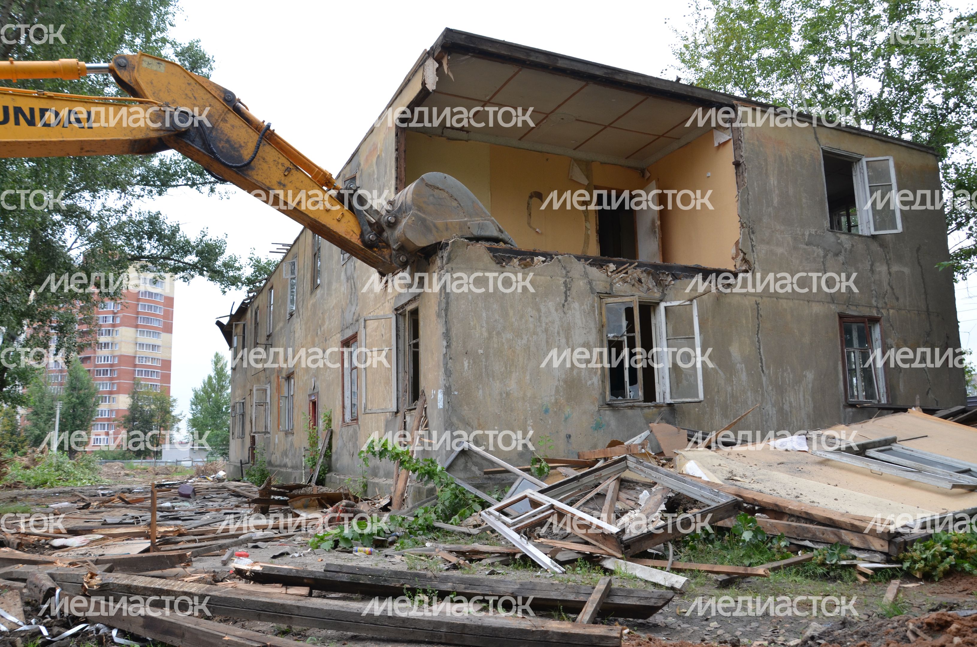 Снос ветхого жилья во Фрязино