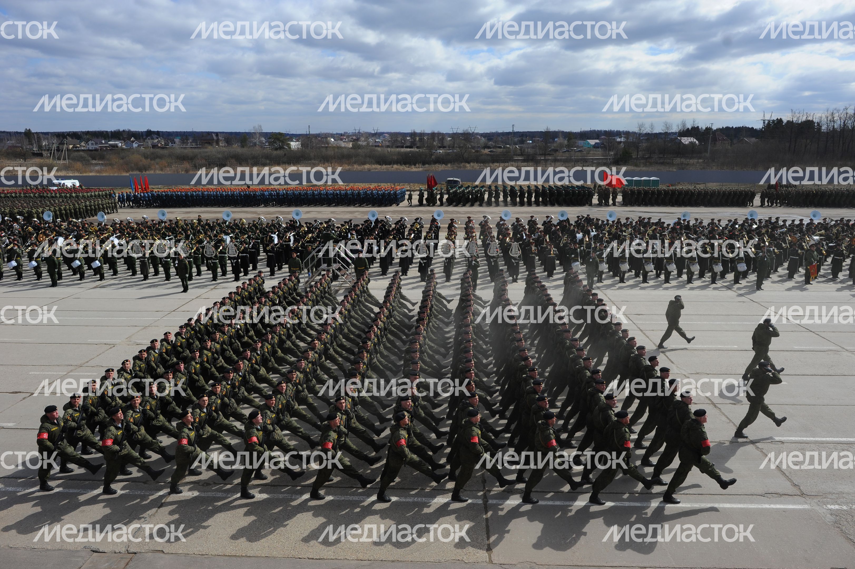 Репетиция Парада Победы в Алабино
