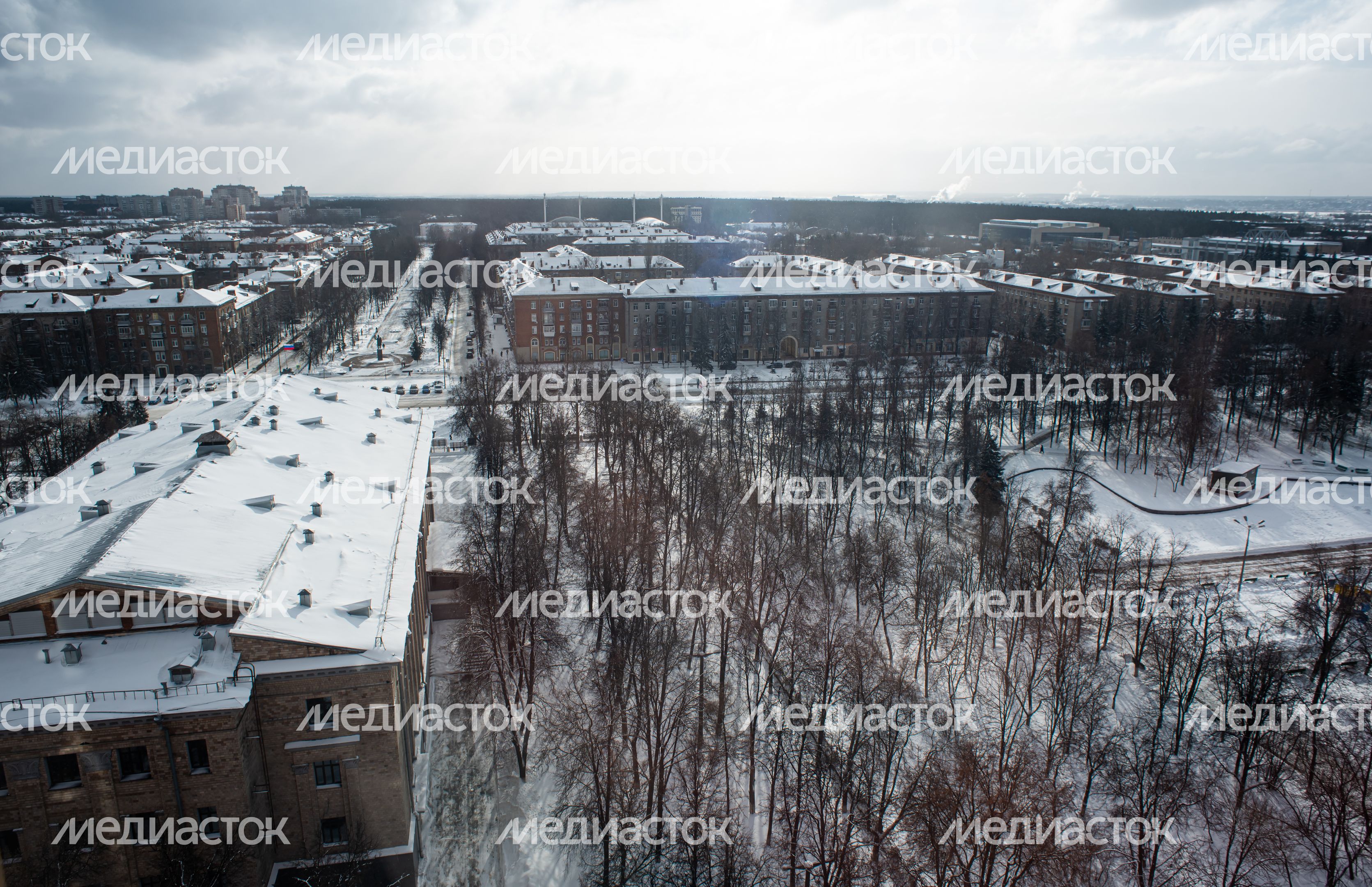 Зимние виды города Жуковский