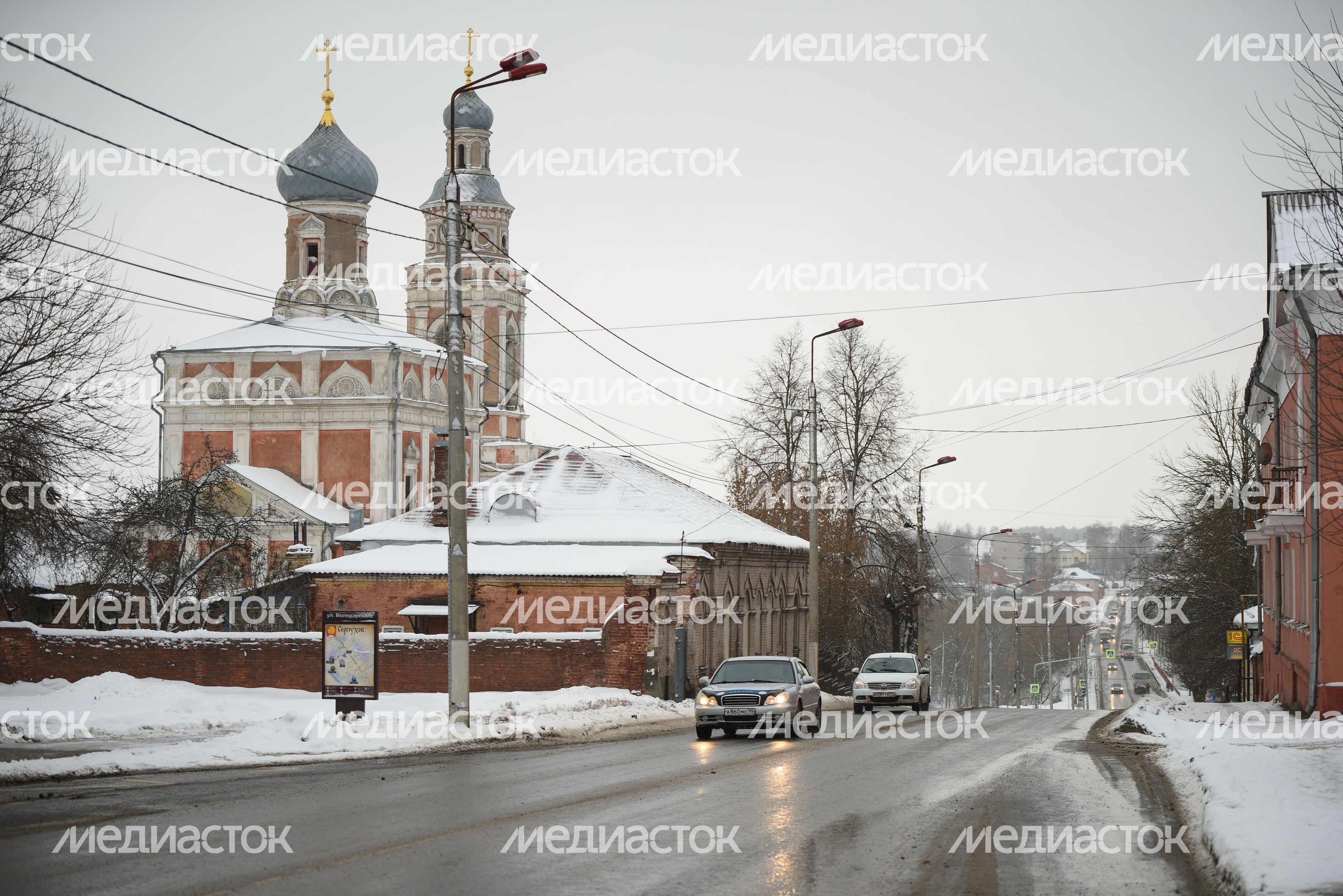 Виды города Серпухов зимой