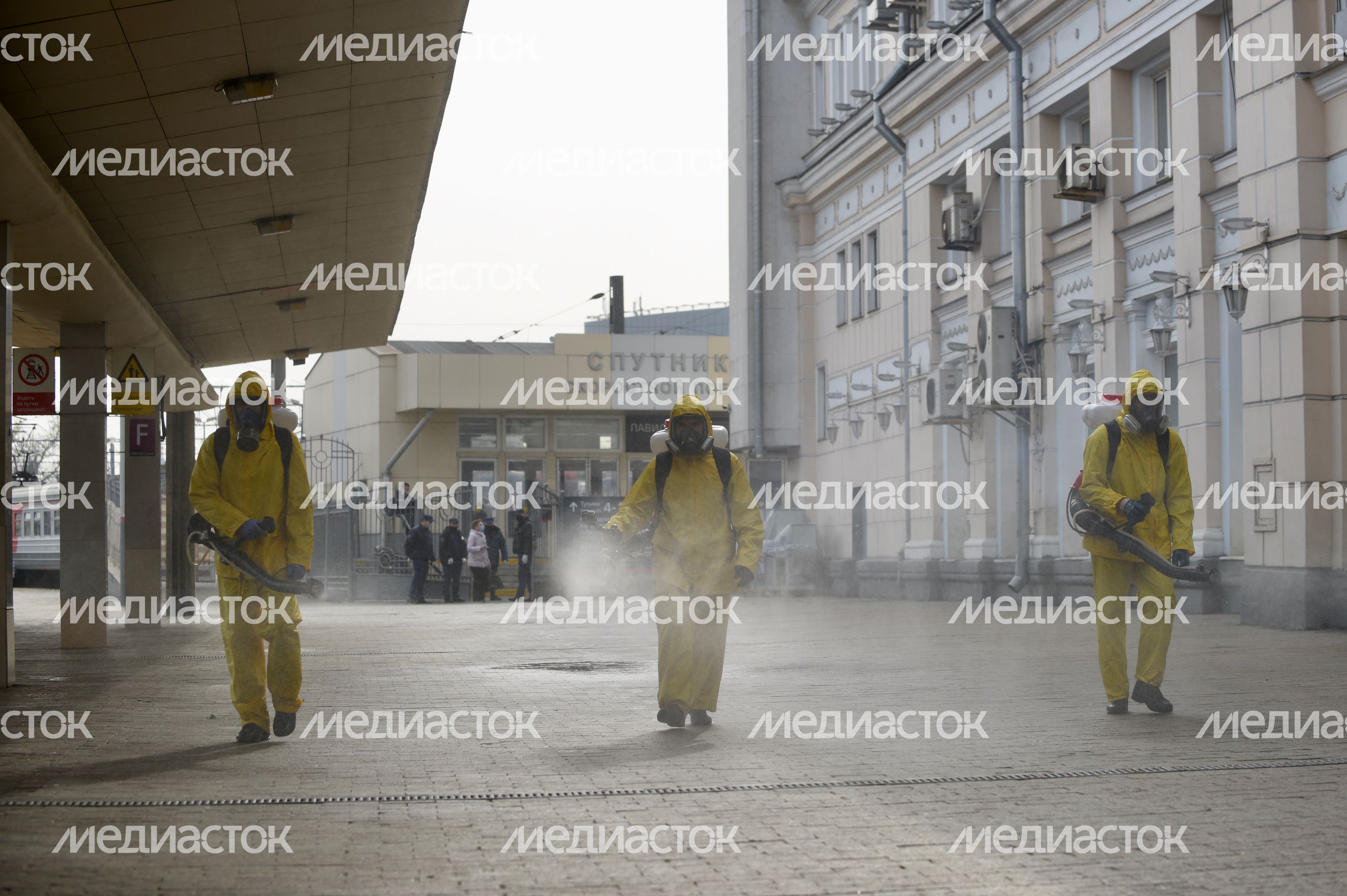 Дезинфекция Курского вокзала в Москве Дезинфекция Курского вокзала в Москве